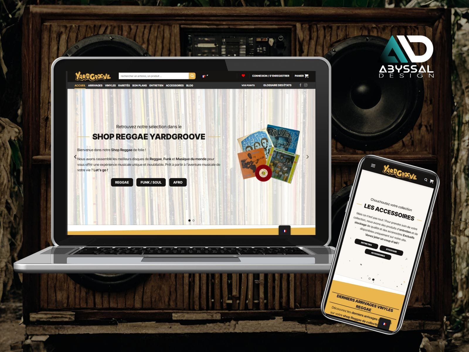 Création de la boutique Reggae en ligne Yardgroove