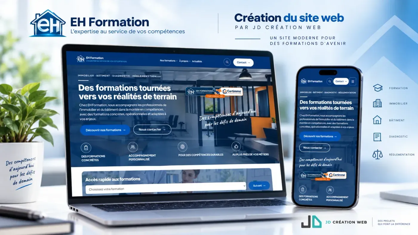 Aperçu du projet EH Formation — Plateforme de formation WordPress headless & Astro